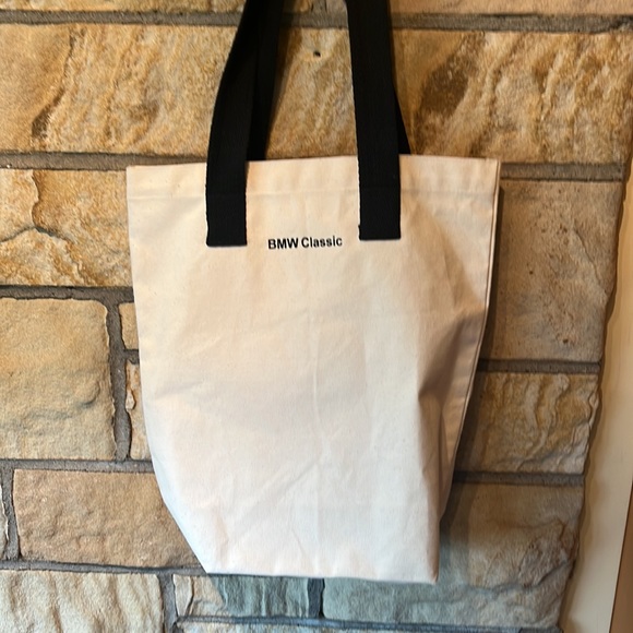 BMW Classic Canvas Shopper Tote Bag Purse - Picture 3 of 6
